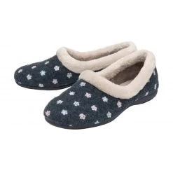 Navy Kylie Full Shoe Slippers | Lotus -Shoe Promotion navy kylie full shoe slippers lotus p13504 32221 medium