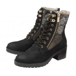 Navy Leather Oklahoma Zip-Up Ankle Boots | Lotus -Shoe Promotion navy leather oklahoma zip up ankle boots lotus p13425 32321 medium