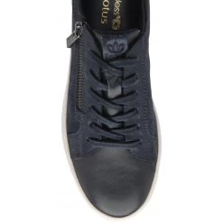 Navy Leather & Snake-Print Sky Casual Trainers | Stressless By Lotus 9 Navy Leather & Snake-Print Sky Casual Trainers | Stressless By Lotus -Shoe Promotion navy leather snake print sky casual trainers stressless by lotus p13600 32892 medium