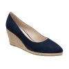 Navy Microfibre Giselle Wedge Shoes | Lotus -Shoe Promotion navy microfibre giselle wedge shoes lotus p13213 31133 medium