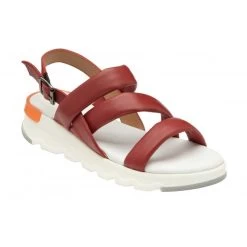 Red Leather Fionne Slingback Sandals | Stressless By Lotus