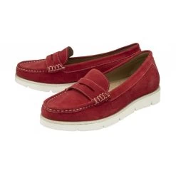 Red Suede Asher Loafers | Lotus -Shoe Promotion red suede asher loafers lotus p13314 31617 medium