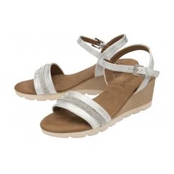 Best Seller -Shoe Promotion silver nantes open toe wedge sandals lotus p13775 32858 medium