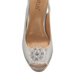 Silver Shimmer Elodie Sling-Back Shoes | Lotus -Shoe Promotion silver shimmer elodie sling back shoes lotus p12902 30186 medium