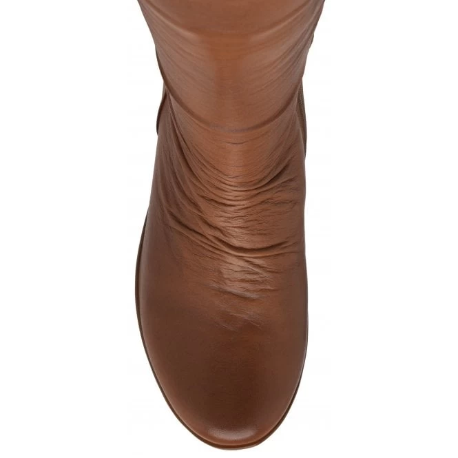 Tan Leather Dara Mid-Calf Wedge Boots | Lotus 6 Tan Leather Dara Mid-Calf Wedge Boots | Lotus - Image 4