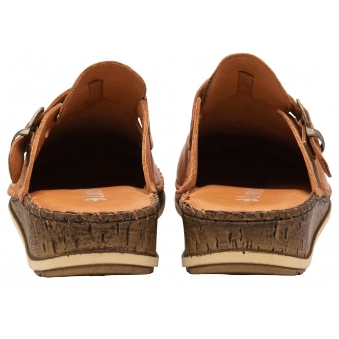 Tan Leather Kerry Round-Toe Mules | Lotus 5 Tan Leather Kerry Round-Toe Mules | Lotus - Image 3