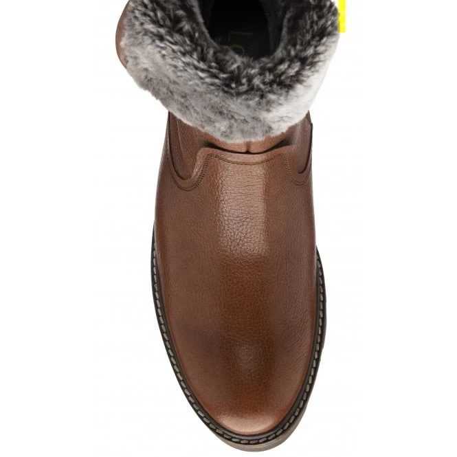 Tan Leather Stephanie Wedge Ankle Boots | Lotus 6 Tan Leather Stephanie Wedge Ankle Boots | Lotus - Image 4