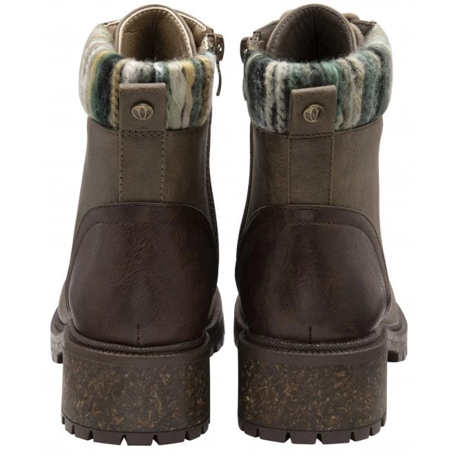 Taupe Hickory Zip-Up Ankle Boots | Lotus 5 Taupe Hickory Zip-Up Ankle Boots | Lotus - Image 3