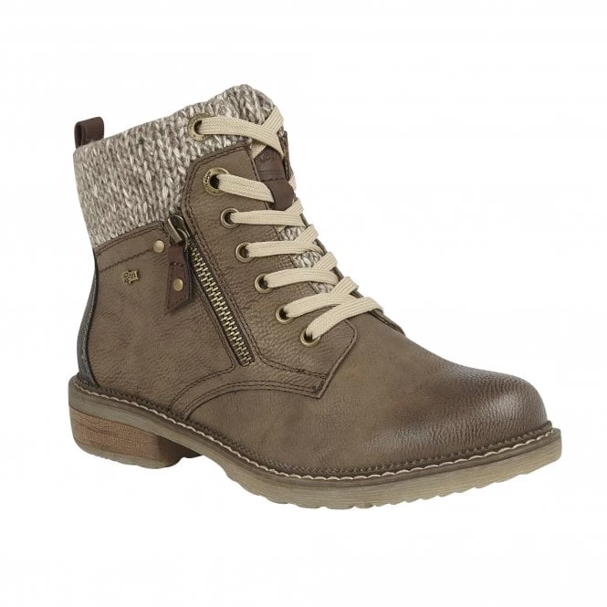 Taupe Nancy Zip-Up Ankle Boots | Lotus Relife 3 Taupe Nancy Zip-Up Ankle Boots | Lotus Relife