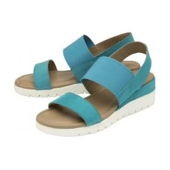 Turquoise Suede Cecilla Open-Toe Sandals | Lotus -Shoe Promotion turquoise suede cecilla open toe sandals lotus p13244 31350 medium