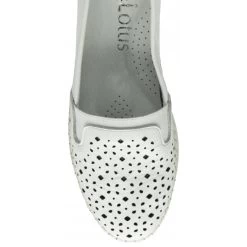 White Leather Francesca Slip-On Shoes | Lotus -Shoe Promotion white leather francesca slip on shoes lotus p13268 31272 medium