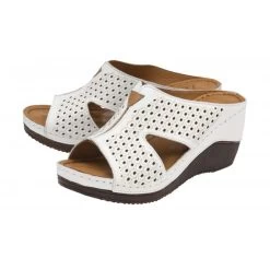 White Leather Genevieve Mule Sandals | Lotus 7 White Leather Genevieve Mule Sandals | Lotus -Shoe Promotion white leather genevieve mule sandals lotus p13584 32750 medium