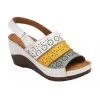 White Multi-Leather Neylan Wedge Sandals | Lotus -Shoe Promotion white multi leather neylan wedge sandals lotus p13585 32757 medium