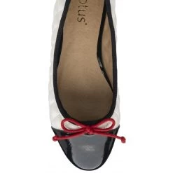 White, Navy & Red Ivy Ballerina Shoes | Lotus -Shoe Promotion white navy red ivy ballerina shoes lotus p13627 33136 medium