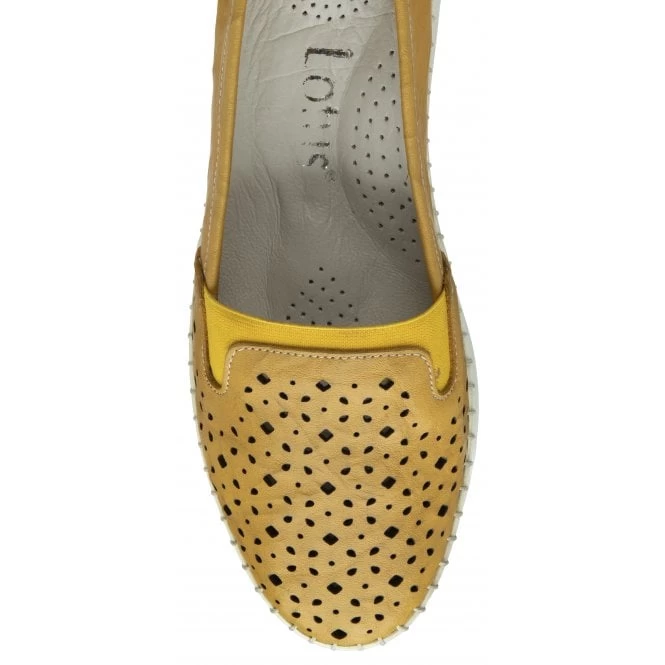 Yellow Leather Francesca Slip-On Shoes | Lotus 6 Yellow Leather Francesca Slip-On Shoes | Lotus - Image 4